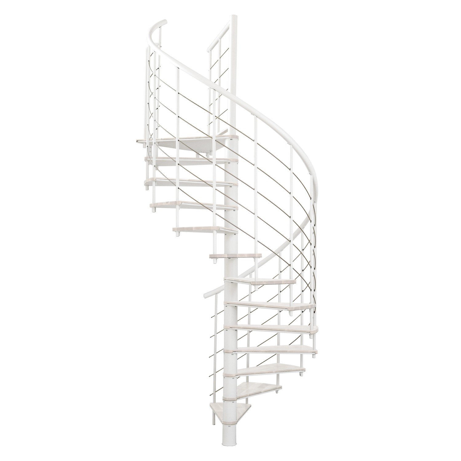 Minka Spindeltreppe Fusion Ø 160 cm Weiß günstig online kaufen