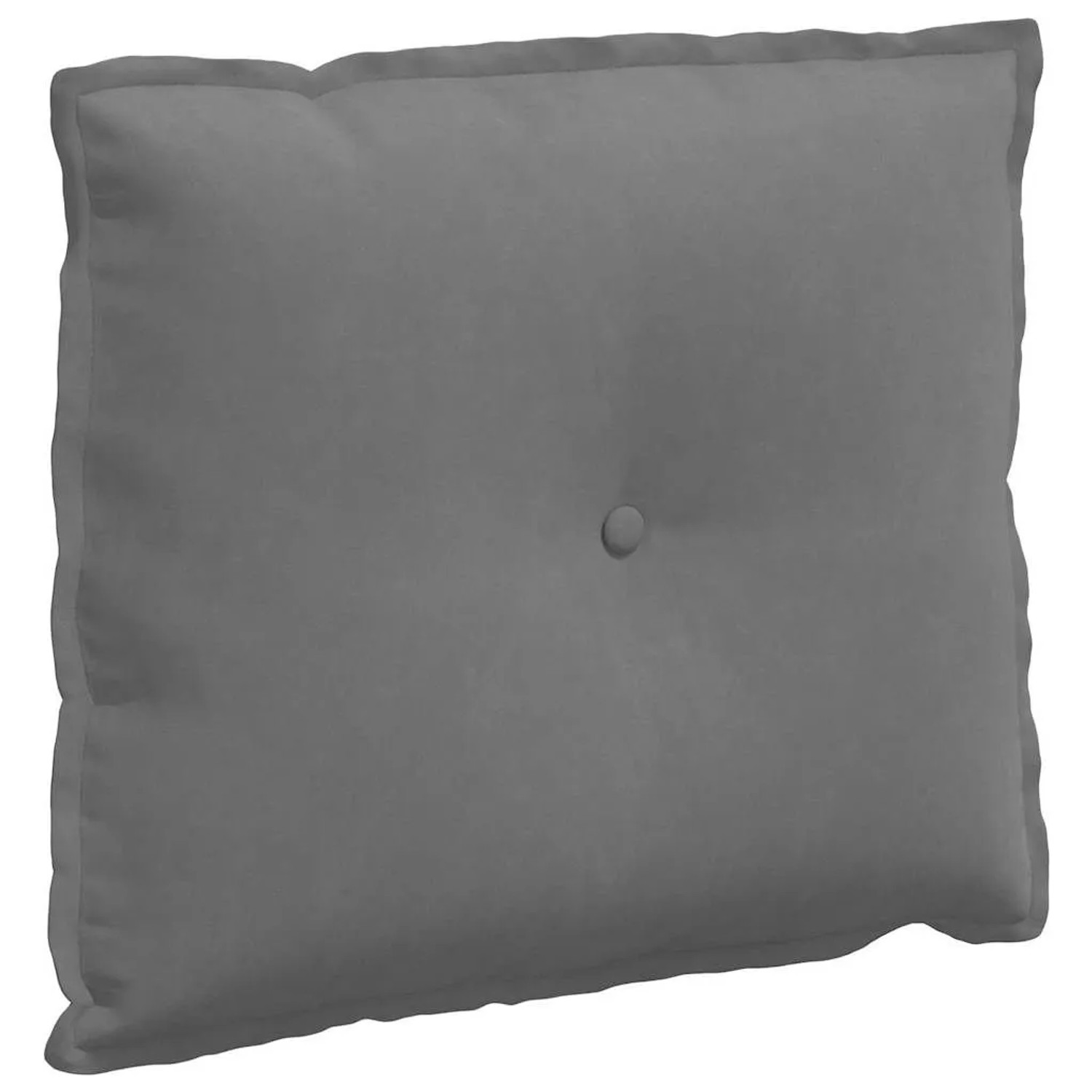 vidaXL Rückenkissen Dunkelgrau 60 x 50 cm Mikrofaserstoff 42014689