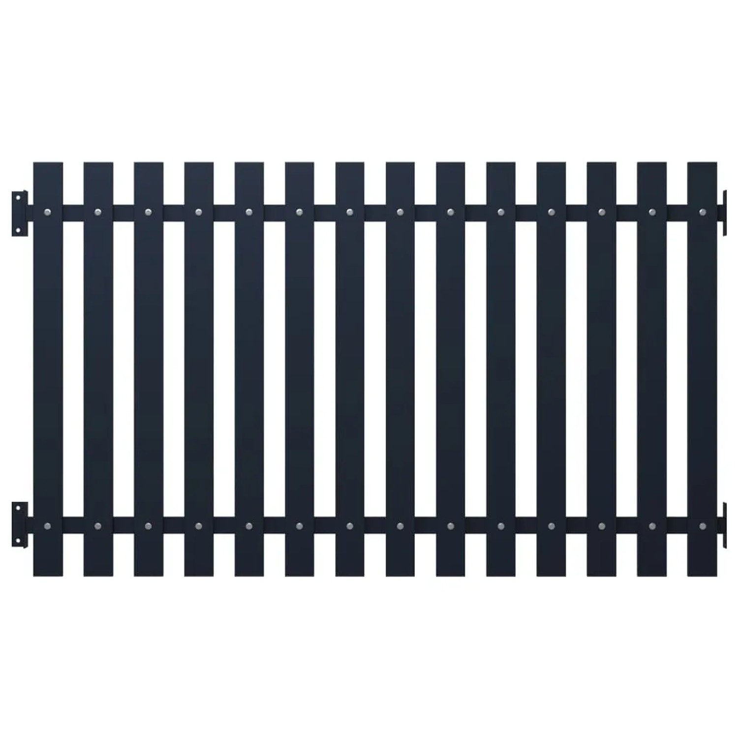 vidaXL Zaunelement Anthrazit 178 x 75 cm Pulverbeschichteter Stahl 146475 günstig online kaufen