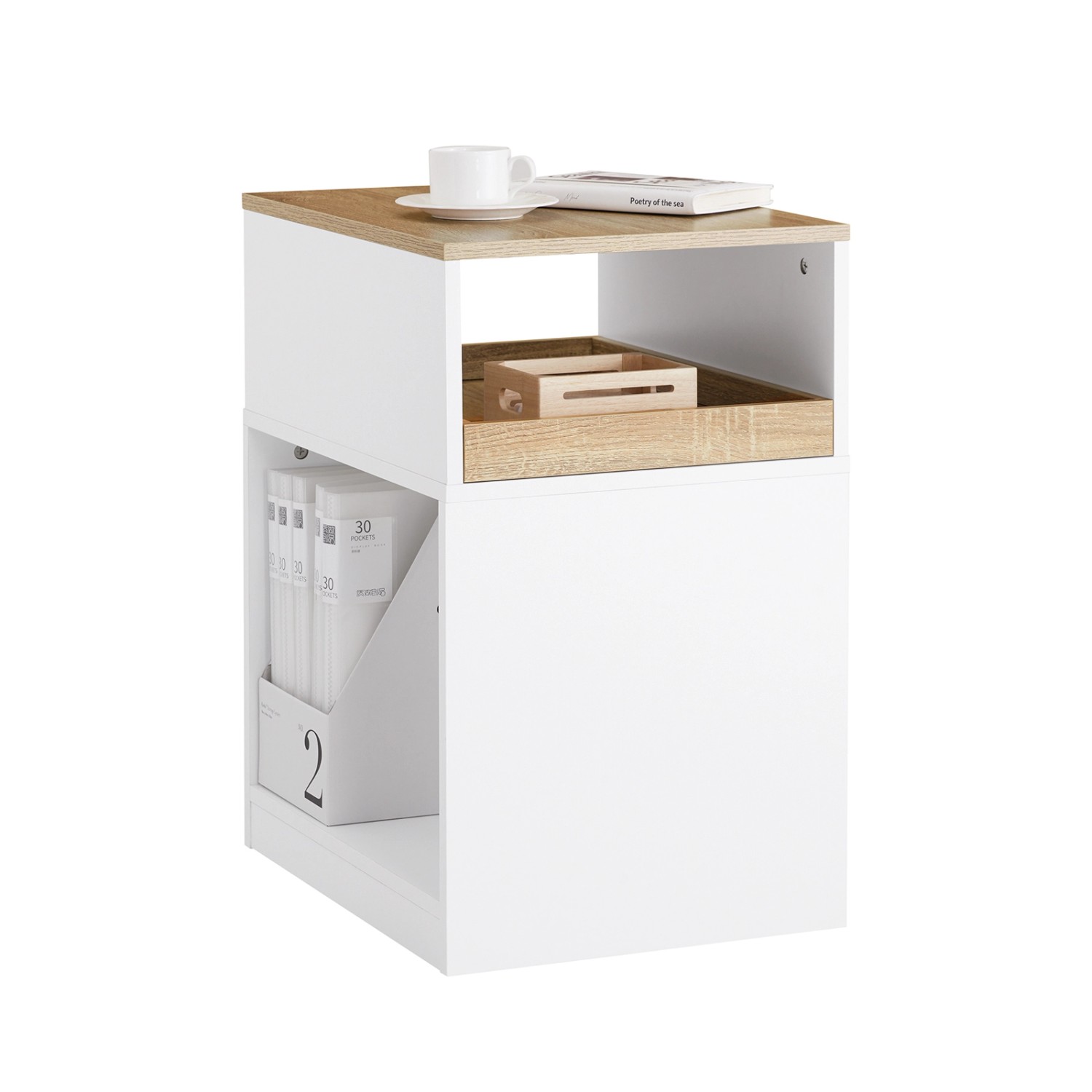 SoBuy Druckertisch Aktenschrank Rollcontainer für Büro und Arbeitszimmer AS günstig online kaufen