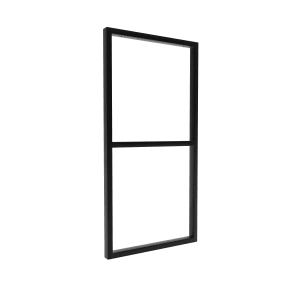 HEVVA Gestell Doppel-Waschtisch NECKAR 40 cm Tief 1 Halter Schwarz