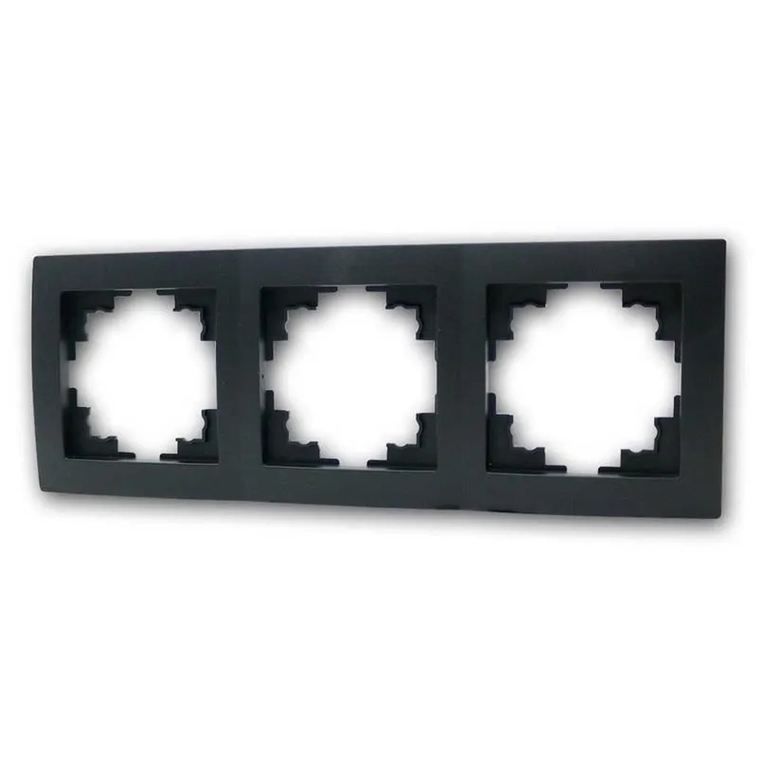 McPower FLAIR Rahmen 3-Fach Schwarz Matt Dreifachrahmen