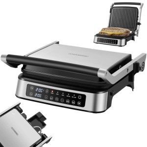 Steinborg SB-2040 Digitaler Kontaktgrill mit Touch Display 180° Aufklappbar 2000 W