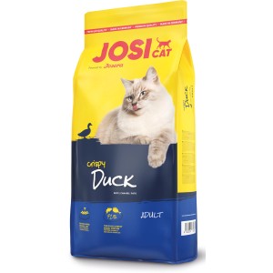 Josera Katzen-Trockenfutter Crispy Duck 650g, Trockenfutter mit Ente für Katzen.