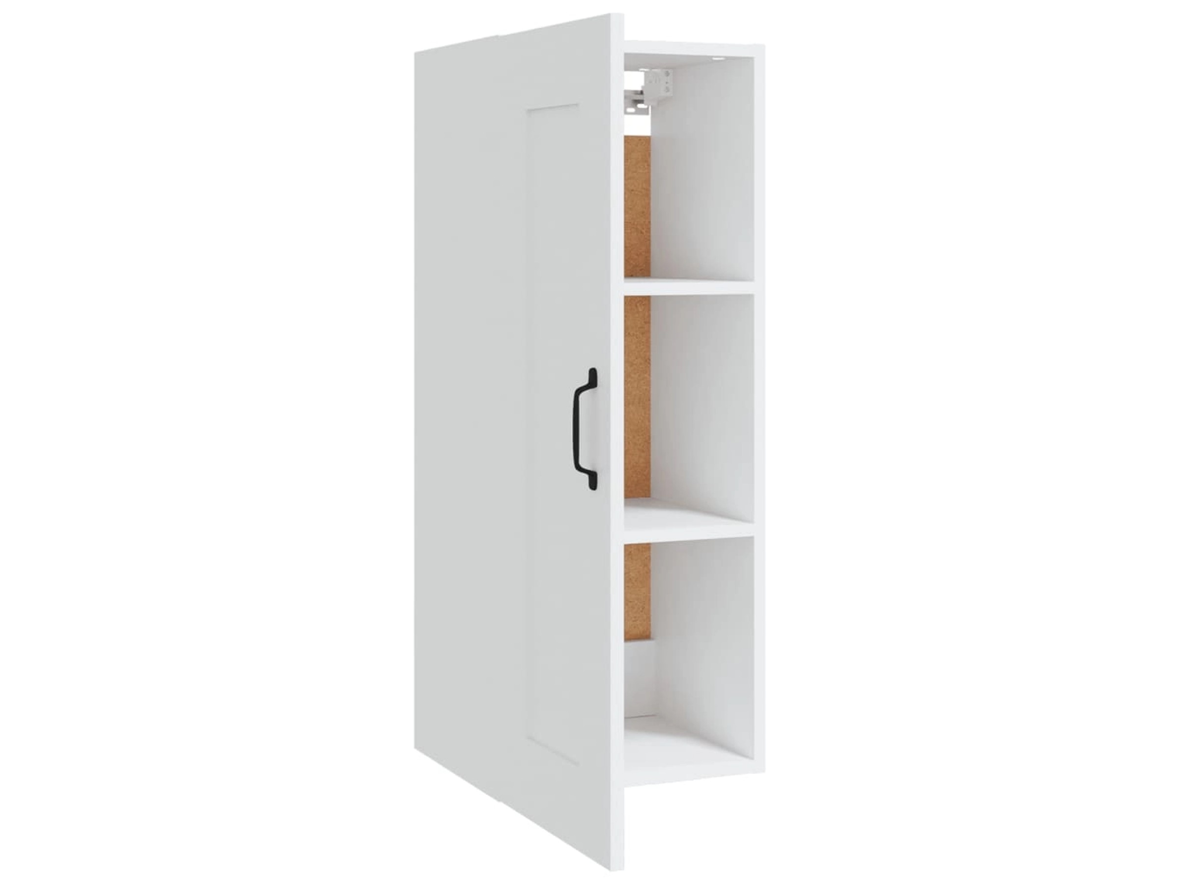 VidaXL Wandschrank Räuchereiche – 35x34x90 Cm – Mit 3 Fächern & Tür – Platzsparender Aufbewahrungsschrank
