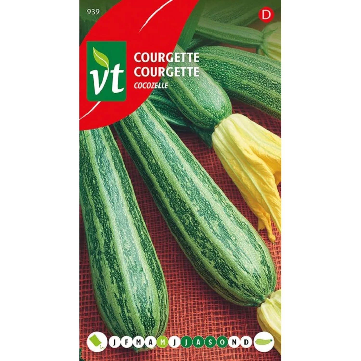 Zucchini Cocozelle SamenCa. 1 grReichhaltiger Ertrag
