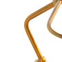 Detailaufnahme der bronzefarbenen QAZQA Notarlampe mit braunem Glas.