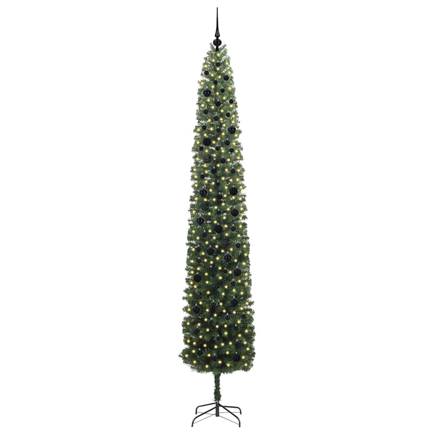 vidaXL Künstlicher Weihnachtsbaum mit 300 LEDs mit Ständer Grün 270 cm 3394979