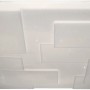 Quadratische LED-Deckenleuchte Luxor mit Kristalleffekt, 54x54 cm, für Wohnräume.