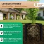 Anwendungsbeispiel: Bambus mit Rhizomsperre im Garten. Wurzelschutz für Pflanzen.