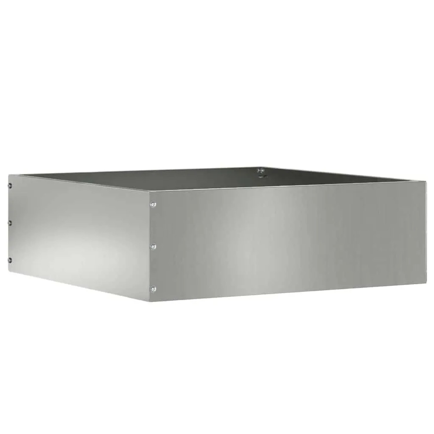 vidaXL Raseneinfassung Silber 40 x 40 x 13 cm Verzinkter Stahl 874712