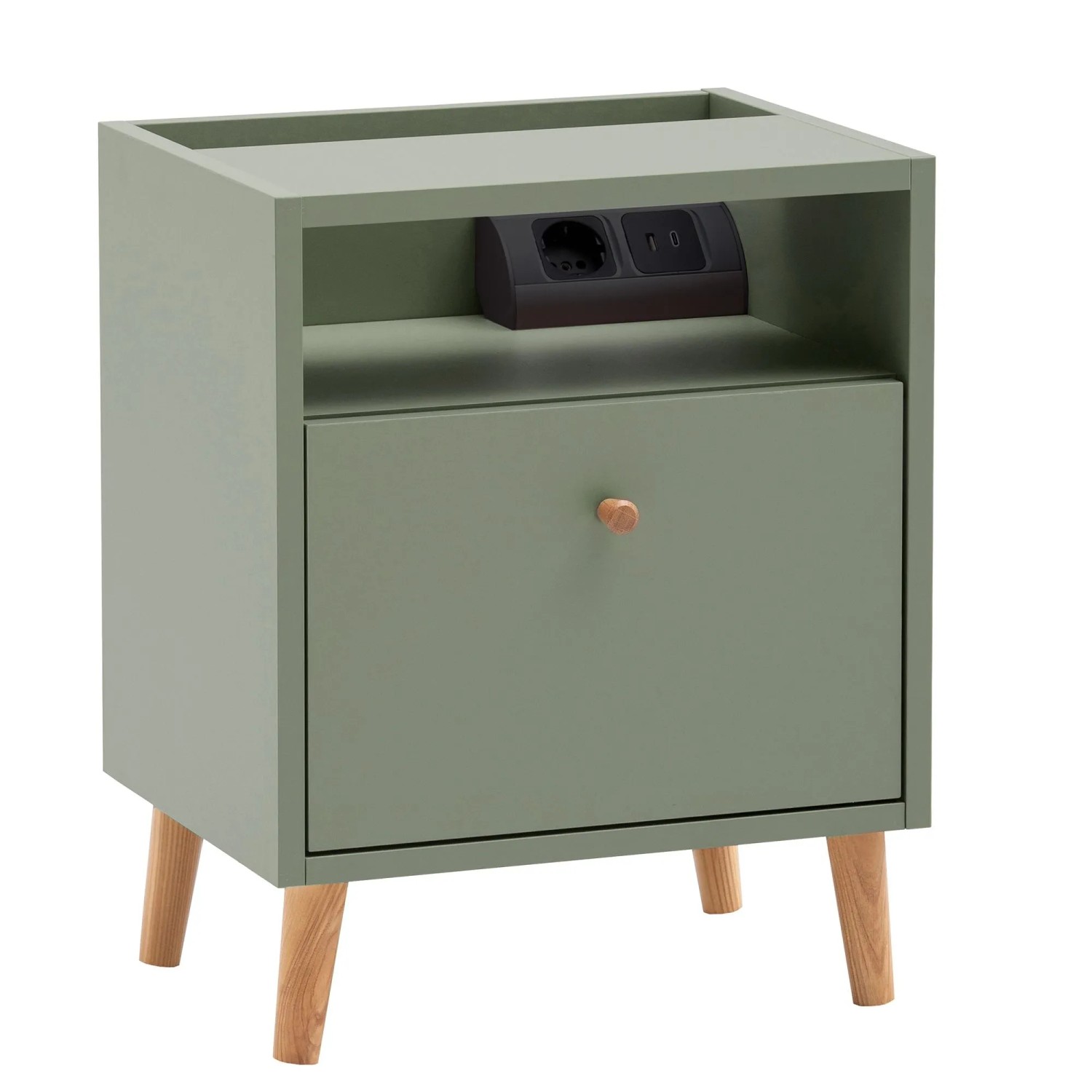 Schildmeyer Nachttisch Bjarne 50,1 cm x 40,2 cm x 32,7 cm Pistazie