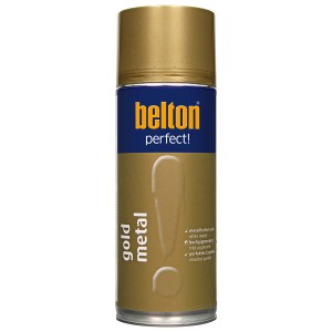 belton Buntlack Perfect Gold Metal, seidenmatt, 400ml Dose.