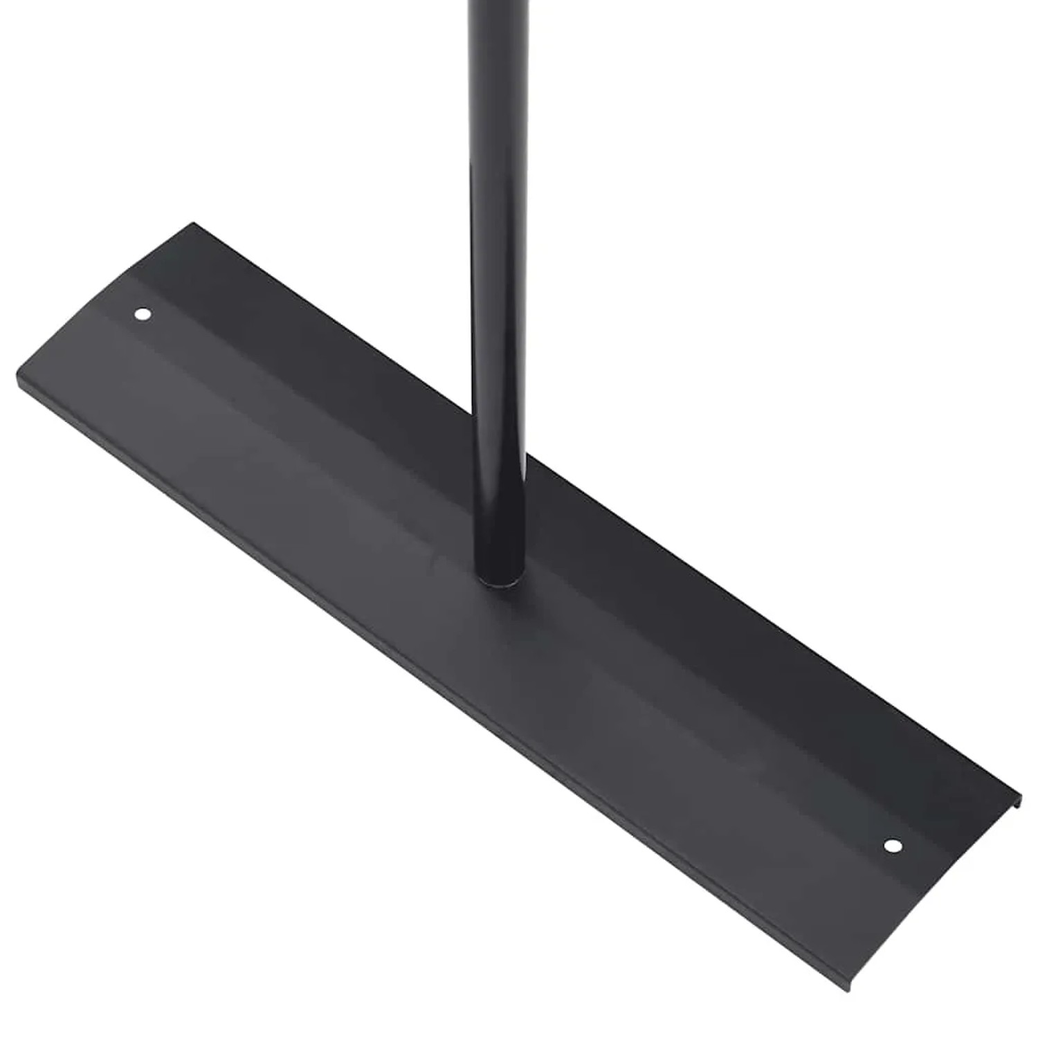 Detailaufnahme des schwarzen Ständers einer vidaXL Beamer Leinwand.