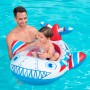 Bestway Kinder-Schlauchboot Lil' Navigator im Wasser mit Kind und Erwachsenem.