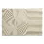Floordirekt Schmutzfangmatte CIRCA Waschbar Rutschfest TPE-Rücken Beige Wellen 40 x 60 cm