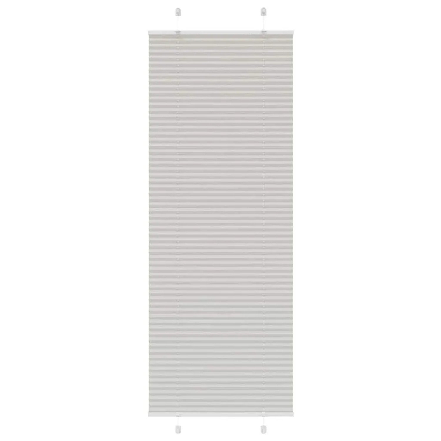 vidaXL Plissee Hellgrau 70x200 cm Stoffbreite 69,4 cm Polyester 4015358 günstig online kaufen