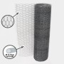 Aquagart Sechseckgeflecht, 50cm hoch, als Hühnerzaun oder Kaninchendraht, Rolle