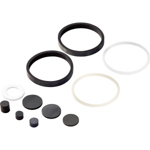 10-teiliges Dichtungsset für WC-Spülkästen, verschiedene Größen und Formen.