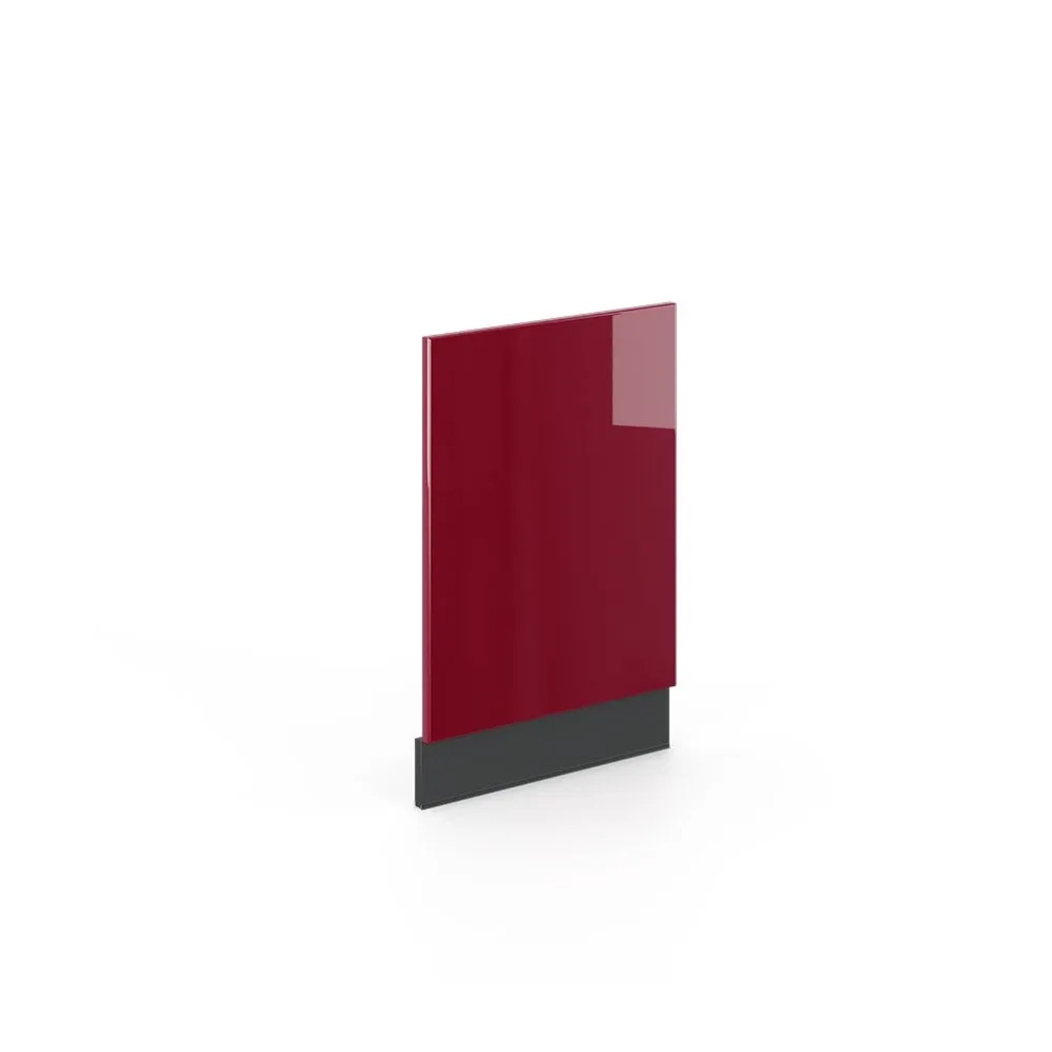 Vicco Frontblende Fame-Line Bordeaux Hochglanz Anthrazit 45 cm ohne Arbeitsplatte