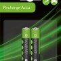 2er-Set NiMH AAA Akkus, 900mAh, wiederaufladbar für z.B. Taschenlampen.
