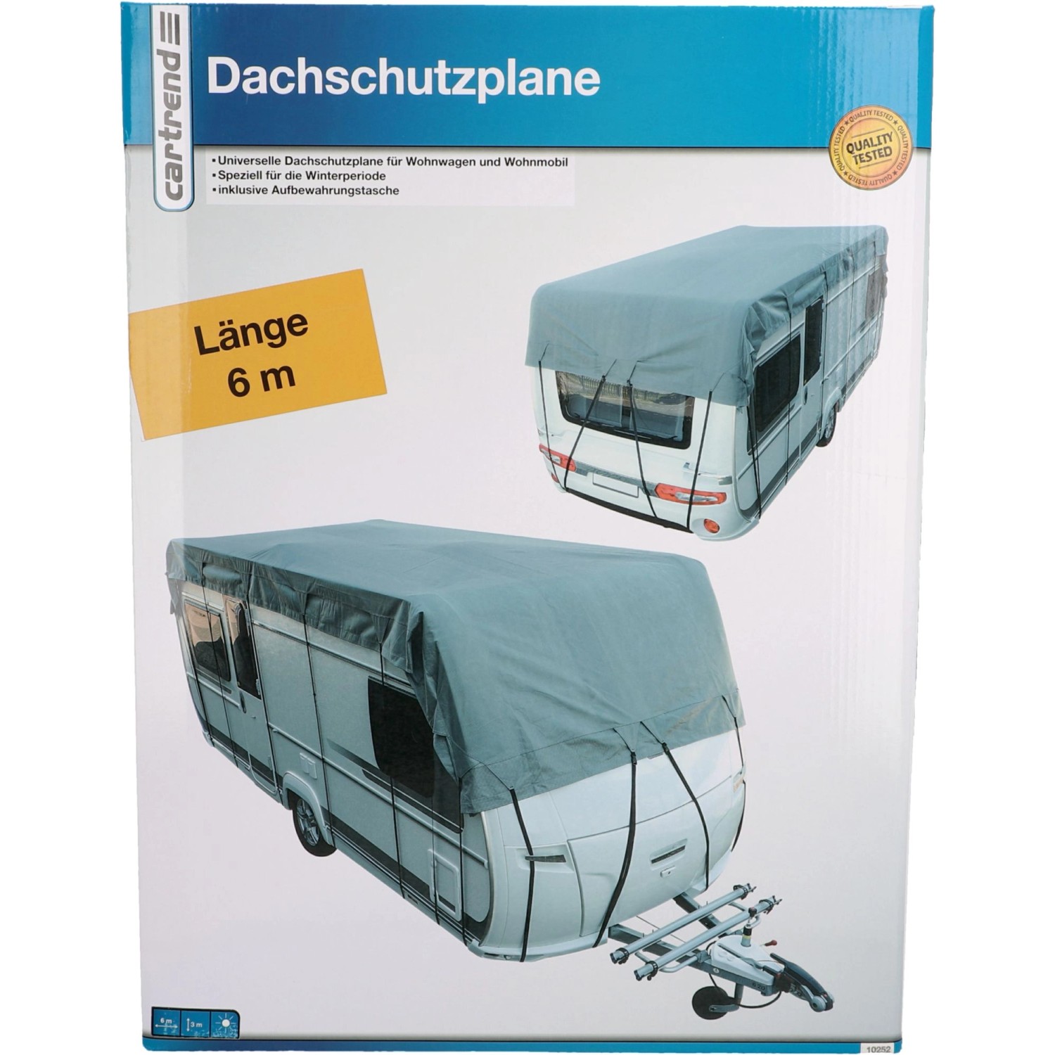 Cartrend Dachschutzplane für Wohnmobil 6 m x 3 m