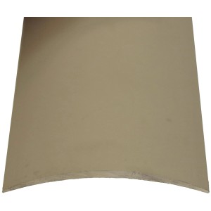 Übergangsprofil, 40 mm breit, Edelstahl-Optik, selbstklebend, für Laminat und Parkett.