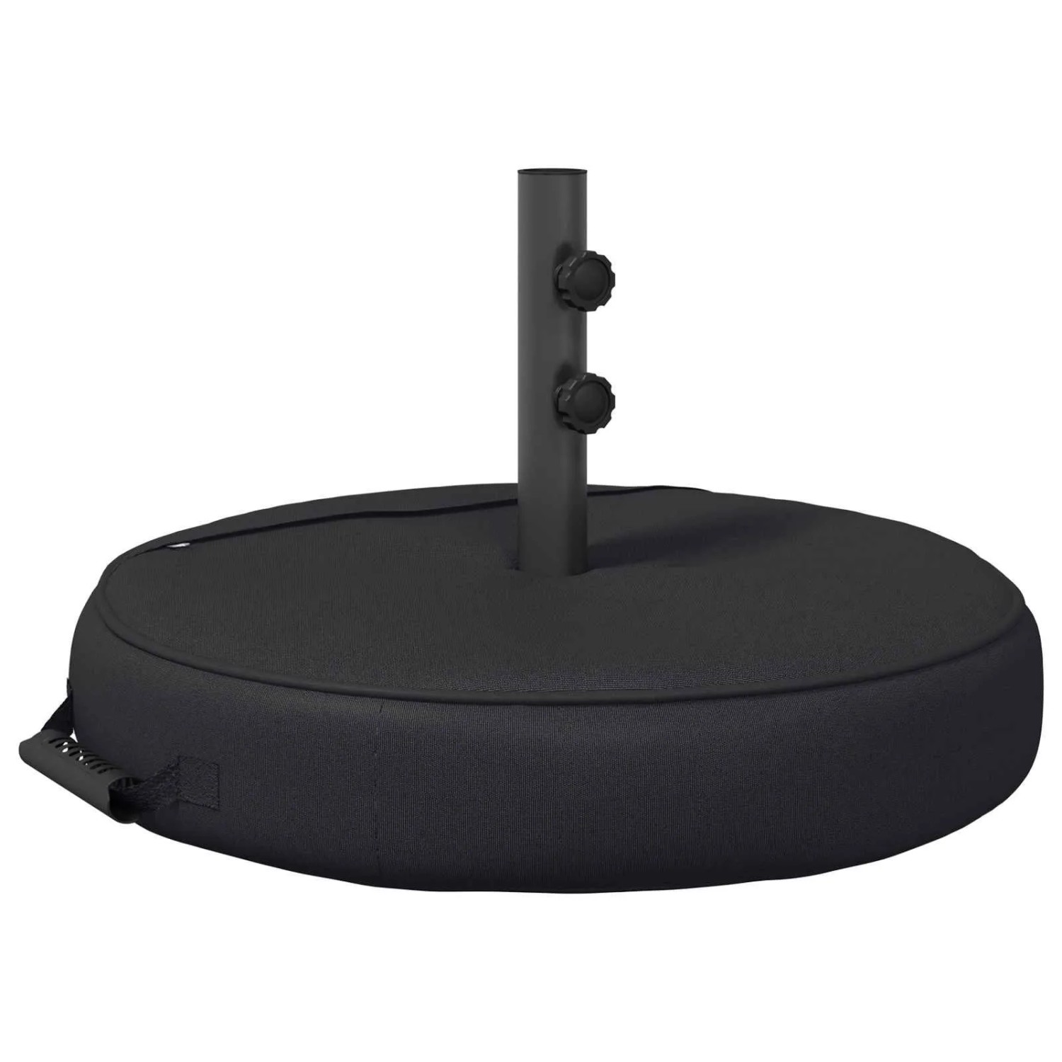 vidaXL Terrassenständer für Sonnenschirme 60 x 60 cm Stahl Schwarz 42036277