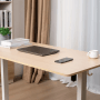 HOMAVO Elektrisch Höhenverstellbarer Schreibtisch 110x60cm mit Memory Funktion Anti Kollisions System Sitzerinnerung Naturholzfarbe_10