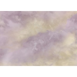 Komar Vliestapete Lavender Clouds, 350x250cm, lila Wolken-Motiv für Wandgestaltung.