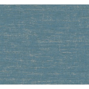 Türkis-goldene Vliestapete mit feiner Struktur, Metropolitan Stories II Uni quer, für stilvolle Wände.