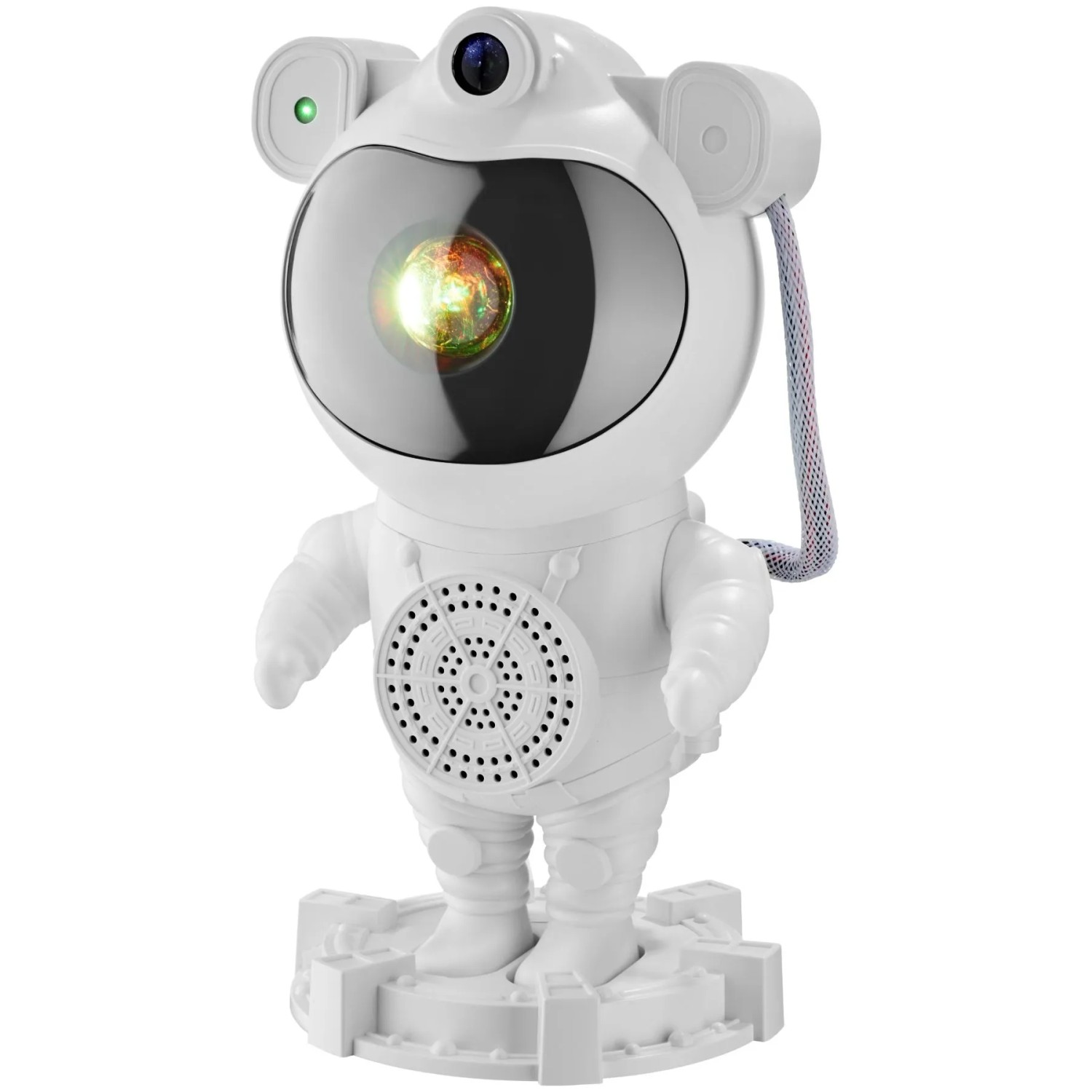 Tectake Led Sternenhimmel Projektor Astronaut 360° Drehbarer Kopf  Mit Sternen  Mond und Nebel Verschiedene Modi  Mit Fernbedienung  11 50 x 12 x 23 5
