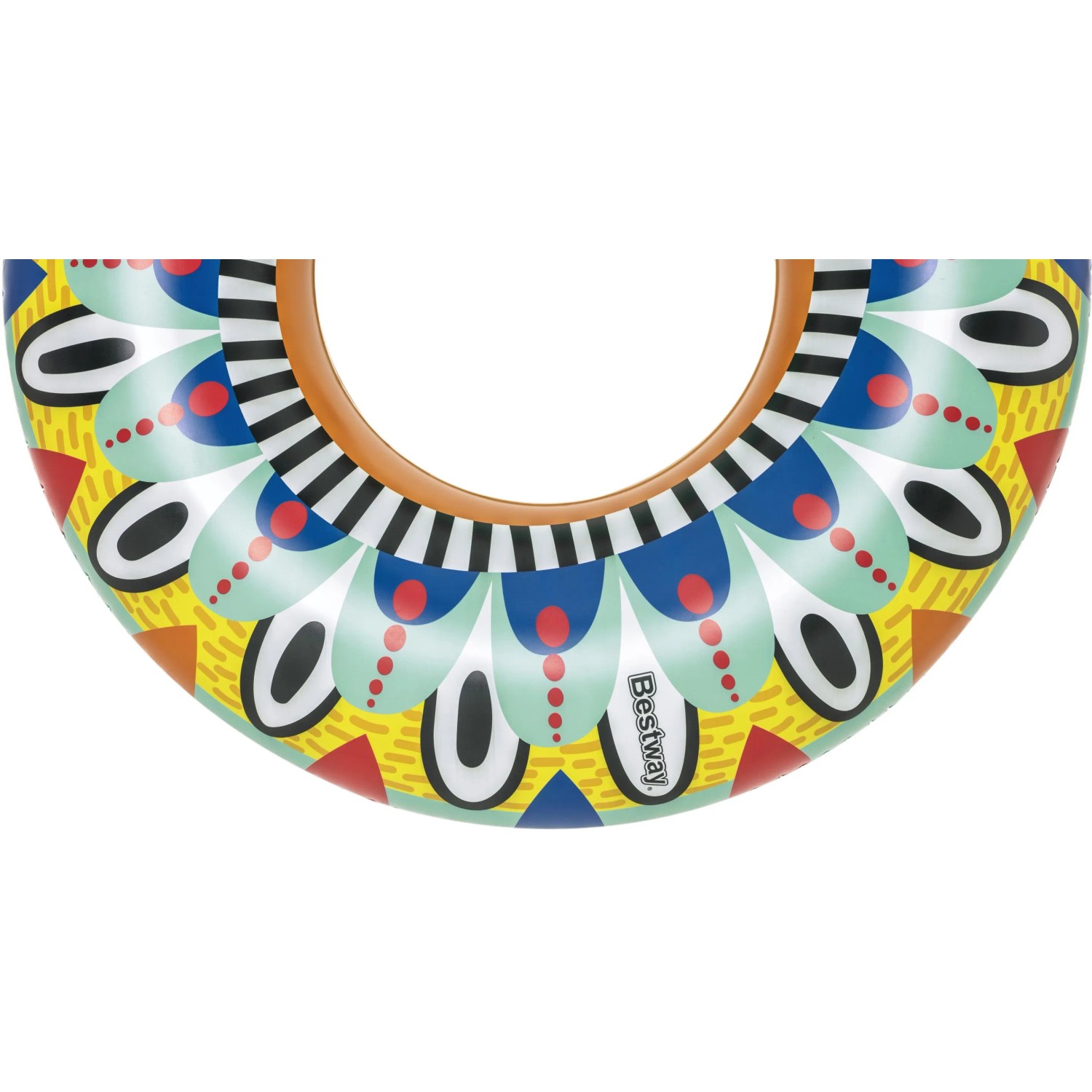 Bestway Schwimmring Flirty Fiesta, Ø 94 cm, mit farbenfrohem Muster für Badespaß.
