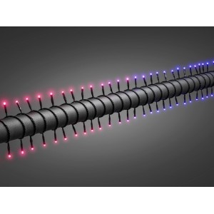 Konstsmide LED Micro Lichterkette mit Farbwechsel (Rot/Blau) für den Außenbereich.