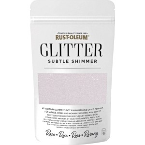 Rust-Oleum Glitzerfarbe Subtle Shimmer Rosa, 70g Packung für Effektfarben.
