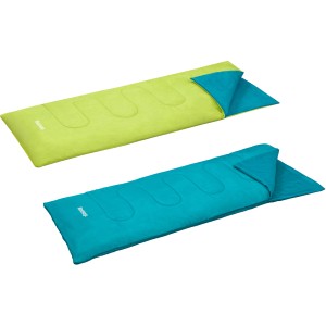 Bestway Evade 15 Deckenschlafsäcke in Grün und Blau, ideal für Camping und Outdoor-Aktivitäten.