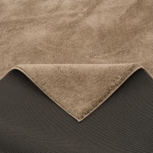 Pergamon Hochflor Teppich Silky Taupe, 120x170cm. Weicher Langflor Teppich mit rutschfester Rückseite.