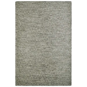 Handgewebter, brauner Kurzflor Teppich im Vintage-Stil mit Rautenmuster, 160x230 cm.