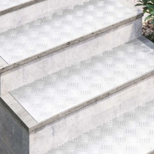 vidaXL Rautenscheiben 4 Stk Silber 90 x 30 cm Aluminium 4104308