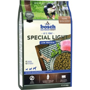 Bosch Spezial Light Hundefutter, 2,5kg Sack. Spezialfutter zur Entlastung des Stoffwechsels.