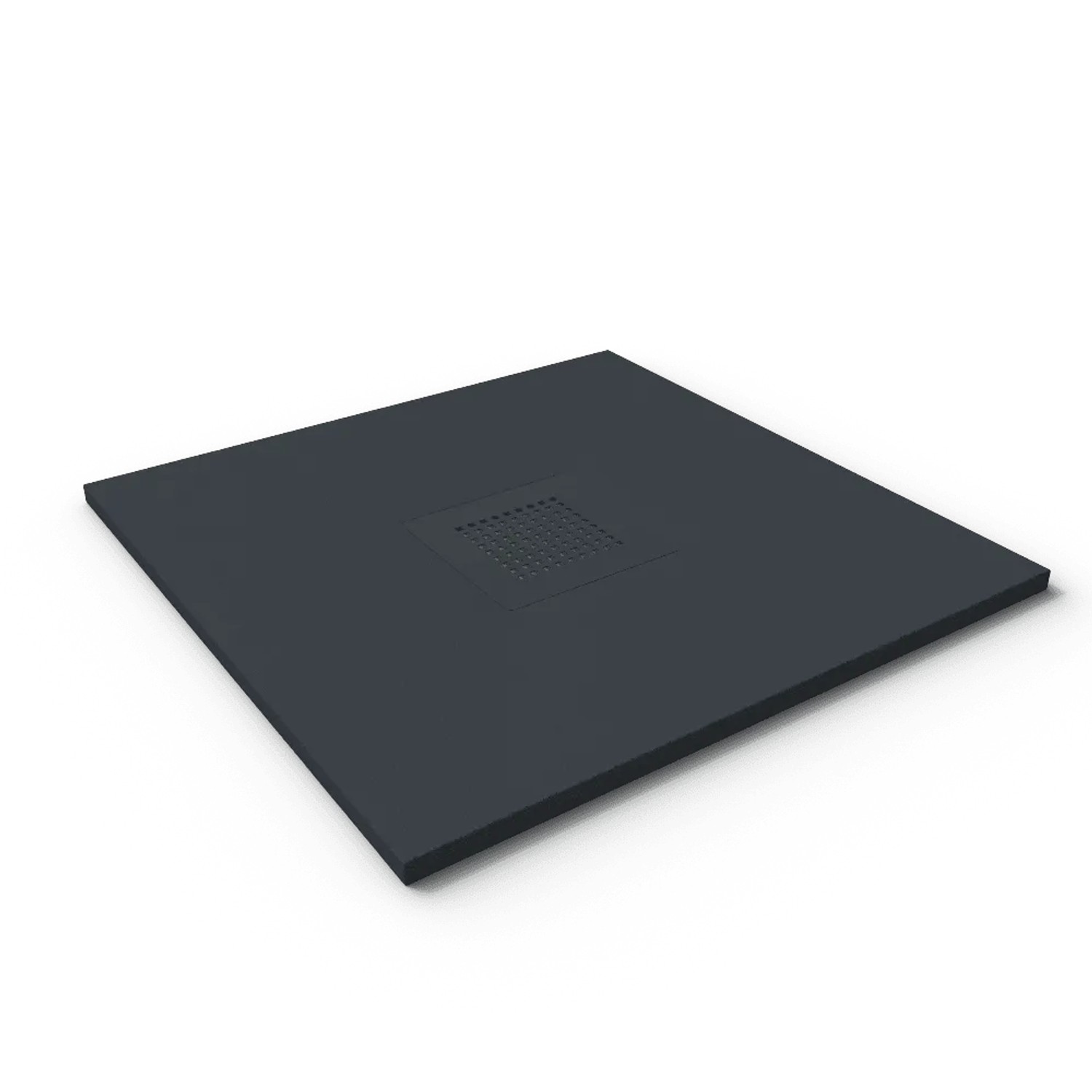Stano Mineralguss Duschwanne Extra Flach Slate  Anthrazit 90x70cm