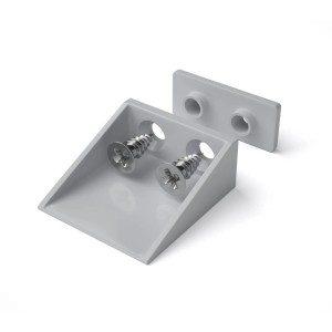 Bauheld Rollladen Anschlagwinkel 40mm Hellgrau 8 Stück