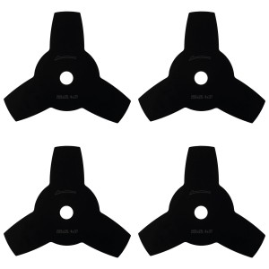 EBERTH Dickichtmesser 4er-Set, 255mm, 3 Zähne, für Freischneider und Motorsensen.