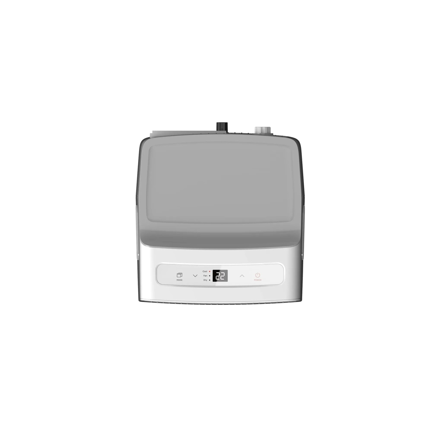 Comfee Klimaanlage Mobil MPPHA-07CRN7-L, weiße Ausführung, Draufsicht.