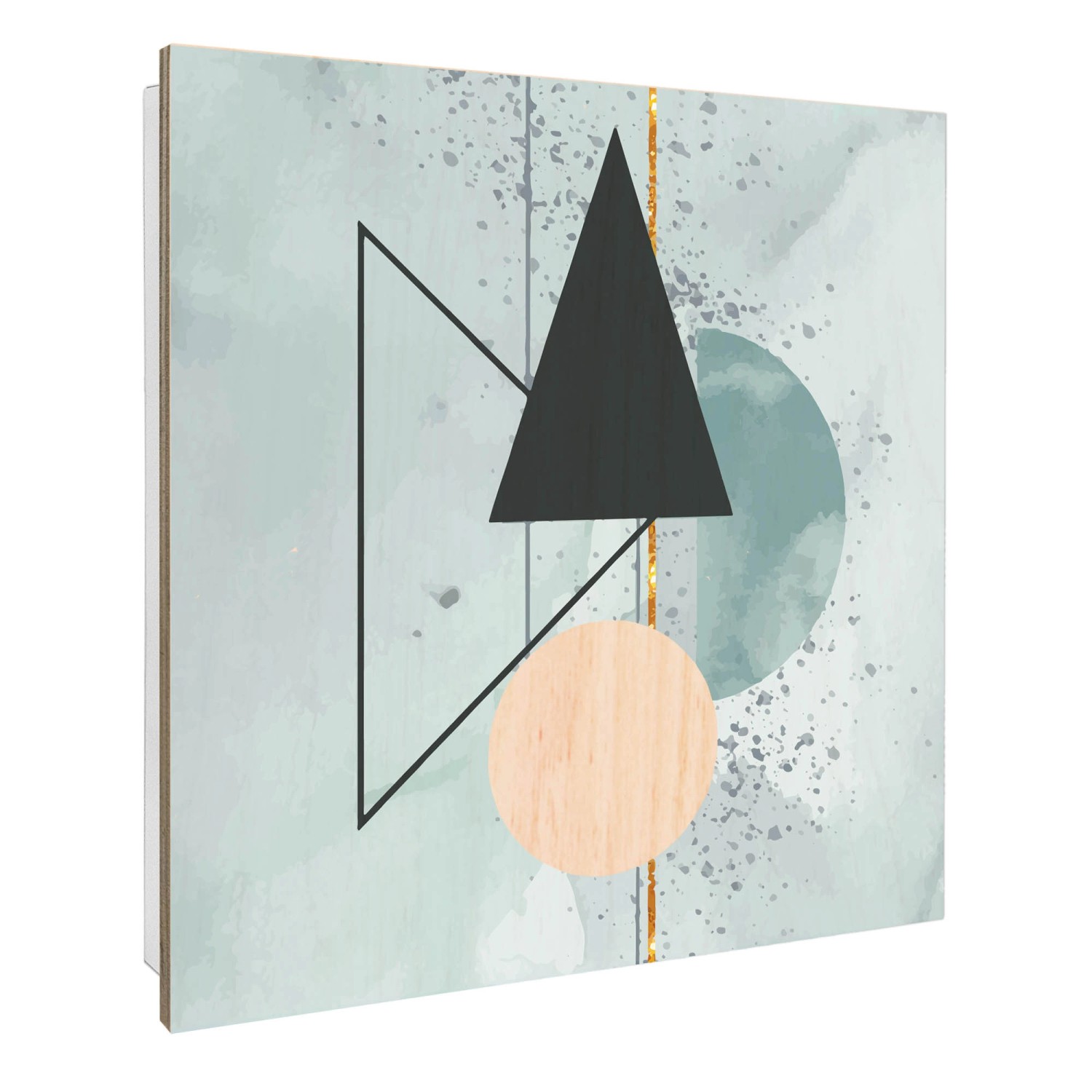 Banjado Schlüsselkasten mit Holzfront 30x30cm Weiß Scharnier Links 50 Haken günstig online kaufen