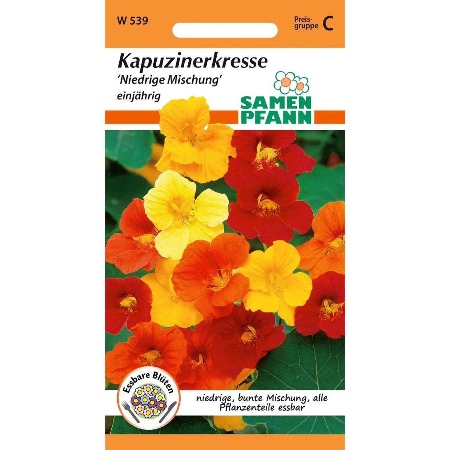 SAMEN PFANN Kapuzinerkresse Niedrige Mischung