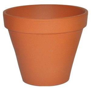 Pflanztopf Terrakotta, Ø 13 cm, klassisch und frostbeständig für Balkon & Terrasse.