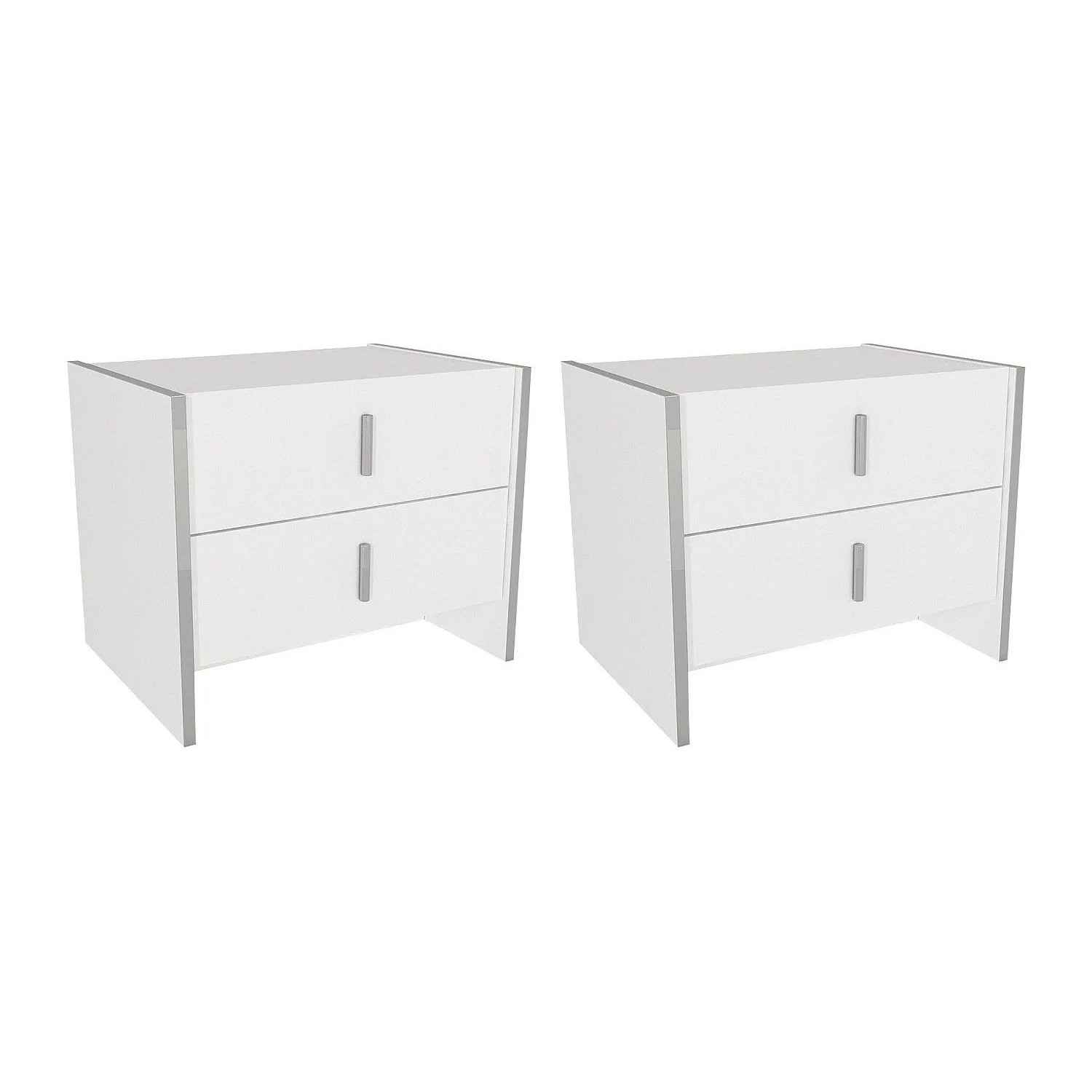 Vente-unique Nachttisch Cadeba Weiß 55 cm
