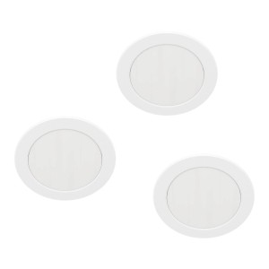EGLO LED Einbauleuchten 3er Set, weiß, rund, dimmbar, CCT Farbtemperatur. Ø8,6cm LED-Einbaustrahler.