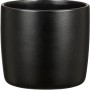 Schwarzer Scheurich Übertopf Solido, Ø 28 cm, aus Keramik für den Innenbereich.